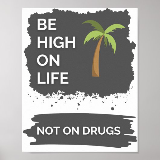 Nein zur Drogenwerbung Poster (Vorne)