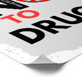 Nein zur Drogenwerbung Poster (Ecke)