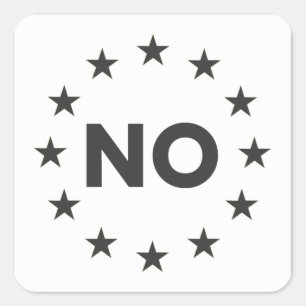 Nein zur EU Aufkleber 1