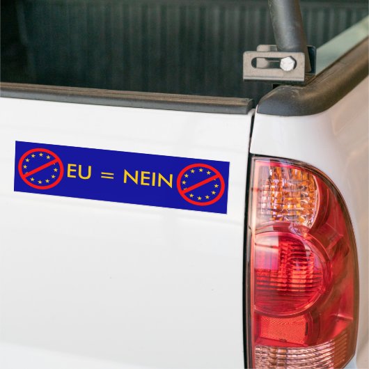 NEIN zur EU Autoaufkleber (Auf Lkw)