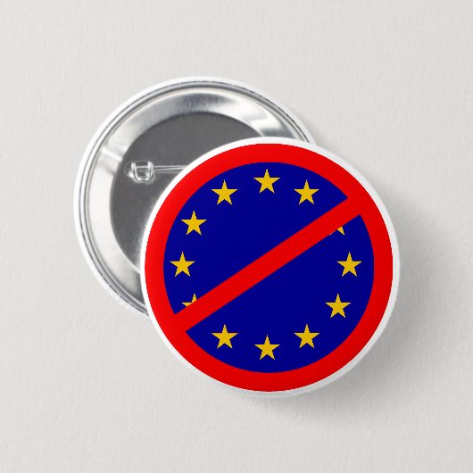 Nein zur EU Button (Vorne & Hinten)