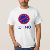Nein zur EU T-Shirt (Vorderseite)