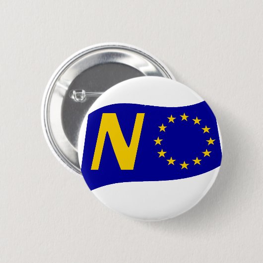 Nein zur europäischen Gewerkschaft Button (Vorne & Hinten)
