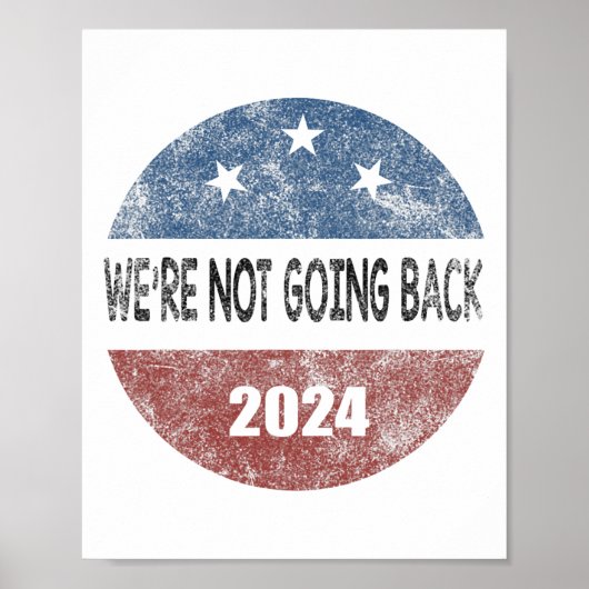 Nein zur Harris-Abstimmung 2024 für Kamala Harris Poster (Vorne)
