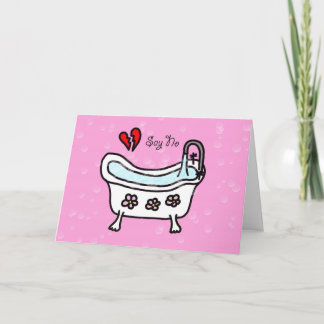Nein zur Liebe Anti Valentinstag Card Feiertagskarte