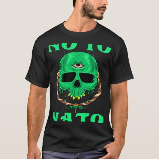 Nein zur NATO - Frieden gegen den Krieg T-Shirt (Vorderseite)