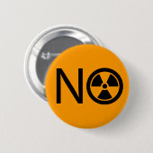 Nein zur Strahlung und zum nuklearen Power Button (Vorne & Hinten)