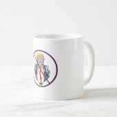 Nein zur Trump-Tasse Kaffeetasse (VorderseiteRechts)