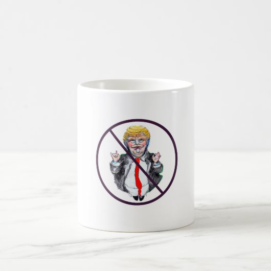 Nein zur Trump-Tasse Kaffeetasse (Mittel)