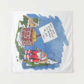 Nein zur Weihnachtszeit Wandteppich (Vorderseite (Horizontal))