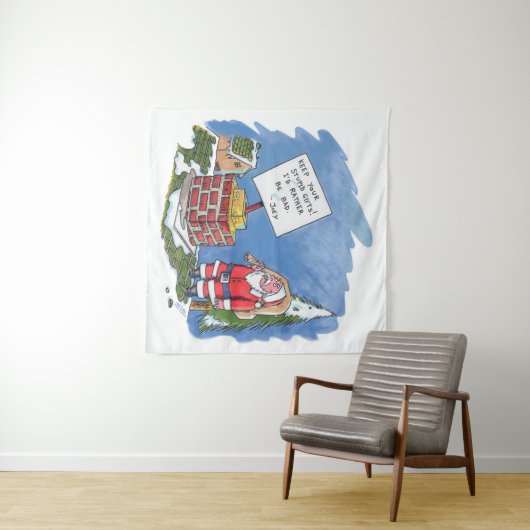 Nein zur Weihnachtszeit Wandteppich (Beispiel (Horizontal))