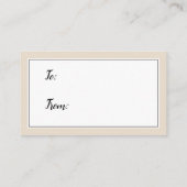 Nein zur Wrapping Baby Showcreme-Geschenkkarte Begleitkarte (Rückseite)