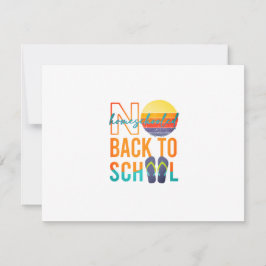 Nein zurück zur Schule - zu Hause unterrichtet RSVP Karte