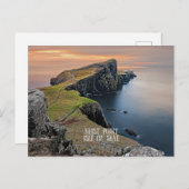 Neist Point, Insel Skye, Schottland Postkarte (Vorne/Hinten)