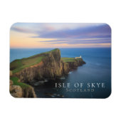 Neist Point Leuchtturm auf Skye bei Sonnenuntergan Magnet (Horizontal)