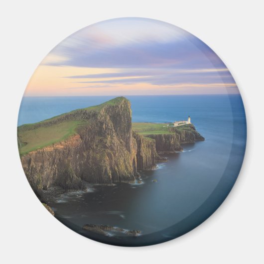 Neist Point Leuchtturm auf Skye bei Sonnenuntergan Magnet (Vorne)