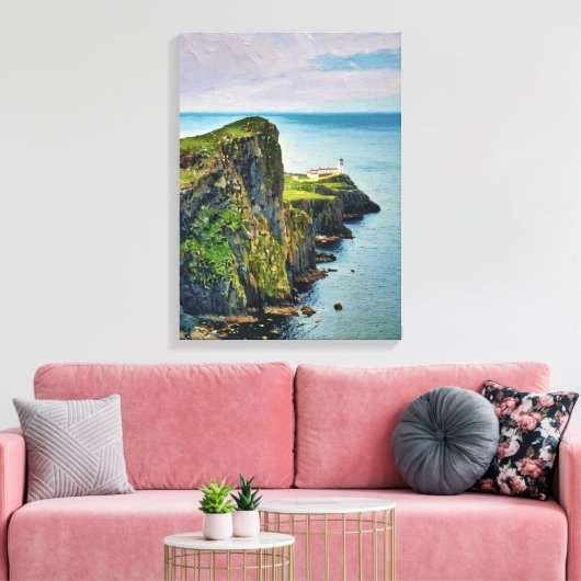 Neist Point Leuchtturm Canvas Print - Insel Skye Leinwanddruck (Insitu (Wohnzimmer))