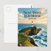 Neist Point Leuchtturm Schottland Postkarte (Vorne/Hinten)