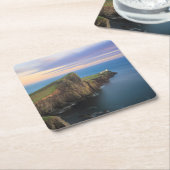 Neist Punktleuchtturm auf Skye am Sonnenuntergang Rechteckiger Pappuntersetzer (angewinkelt)