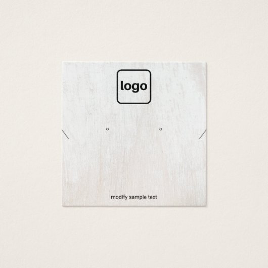 Nekklace-Erring-Anzeigetafel für das Logo "Weißes  (Vorderseite)