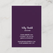 Nekklace Juwelier Display Amethyst Visitenkarte (Rückseite)