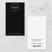 Nekklace-Stamm mit schwarzen Add-Logos für den Hol Visitenkarte (Vorne/Hinten)