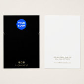 Nekklassekarte für das Schwarze Add-Logo (Vorne & Hinten)