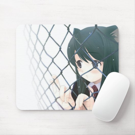 (Neko) Catgirl mousepad (Mit Mouse)