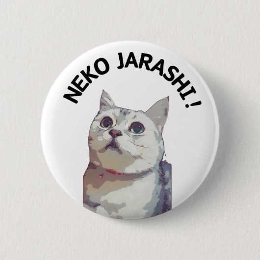 NEKO JARASHI button badge by ramu (Vorderseite)