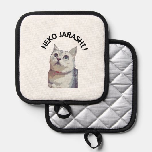 NEKO JARASHI trivet by ramu Topflappen (Vorderseite/Rückseite)