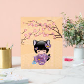 Neko Kokeshi Doll - Cat Ears Geisha Girl Acrylschild (Hochzeit)