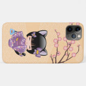 Neko Kokeshi Doll - Cat Ears Geisha Girl Case-Mate iPhone Hülle (Rückseite (Horizontal))