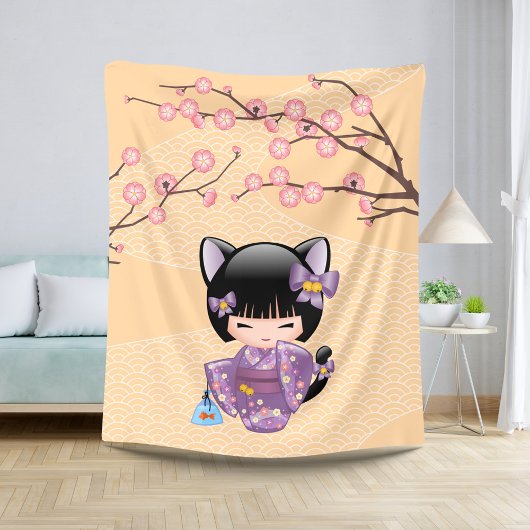 Neko Kokeshi Doll - Cat Ears Geisha Girl Sherpadecke