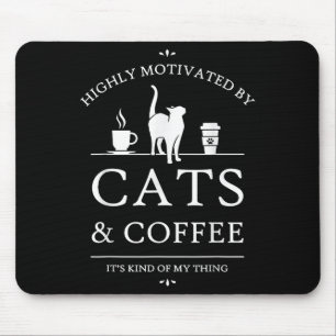 Neko Latte Cats & Amp; Kaffeemotivation , Uni-adul Mousepad