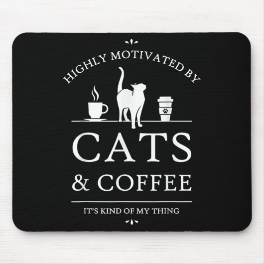 Neko Latte Cats & Amp; Kaffeemotivation , Uni-adul Mousepad (Vorne)
