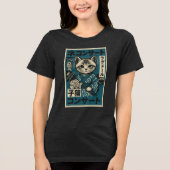 Neko Noodle Nights Tri-Blend Shirt (Vorderseite)