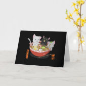 Neko Ramen cat Karte (Gelbe Blume)