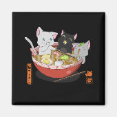 Neko Ramen cat Magnet (Vorne)