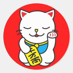 Neko Runder Aufkleber