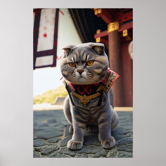 Neko Samurai Poster (Vorne)