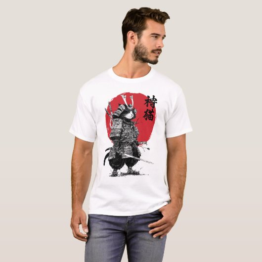 Neko Samurai T-Shirt (Vorne ganz)