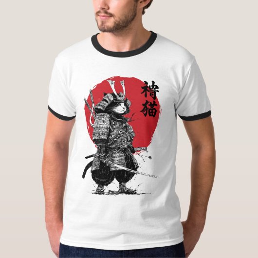 Neko Samurai T-Shirt (Vorderseite)