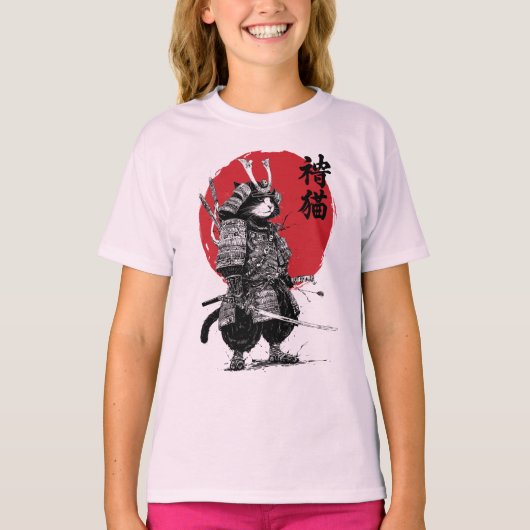 Neko Samurai T-Shirt (Vorderseite)