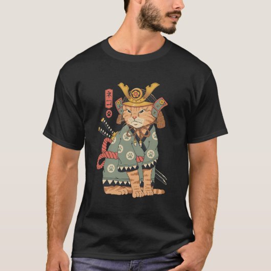 Neko Samurai T-Shirt (Vorderseite)