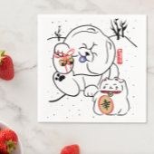 NEKO und INU Chow and cat holiday Serviette