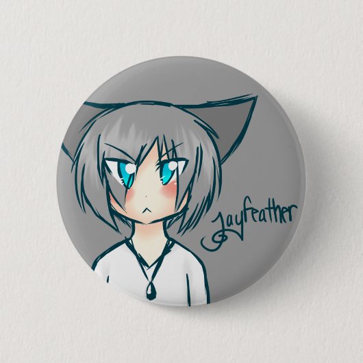 Nekomimi Jayfeather Knopf Button (Vorderseite)