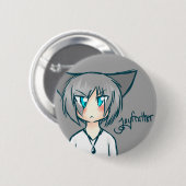 Nekomimi Jayfeather Knopf Button (Vorne & Hinten)