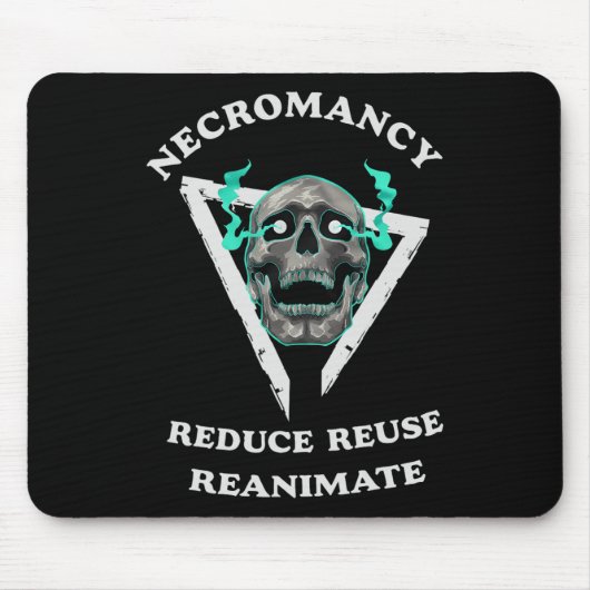 Nekromancy Reanimate Funny Skelett 1 Mousepad (Vorne)