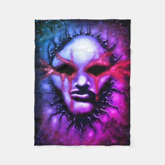 Nekromantin Fleecedecke (Vorderseite)