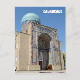 Nekropole Schah-i-Zinda in Samarkan, Usbekistan Postkarte